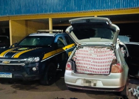 Apreensão de 10 mil maços de cigarros contrabandeados mobiliza PRF em Bataguassu