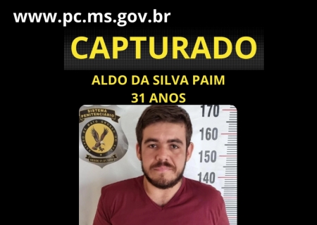 Polícia Civil prende foragido acusado de homicídio em Corumbá