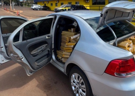 Carga com 668 kg de drogas com destino a Nova Andradina é interceptada em Dourados