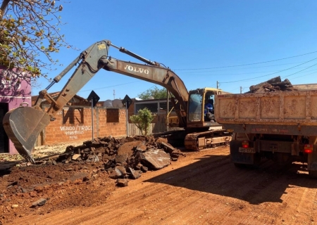 Com drenagem da Lagoa em fase final, Batayporã inicia recuperação asfáltica
