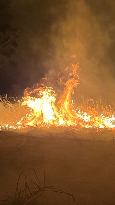 Incêndio atinge 12 hectares em fazenda de Batayporã e mobiliza Corpo de Bombeiros Militar