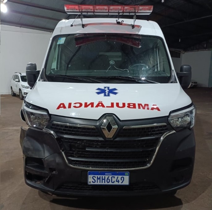 Ambulância atinge animal silvestre e mulher fica ferida na MS-134 em Nova Andradina; animal morreu
