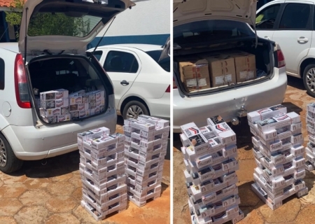 Força Tática apreende 1.550 pacotes de cigarros contrabandeados em Nova Andradina