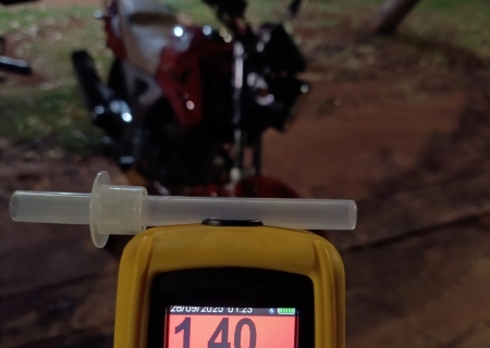 Motociclista é preso por embriaguez em Rio Brilhante, após ser flagrado com índice quase 5 vezes acima do limite legal