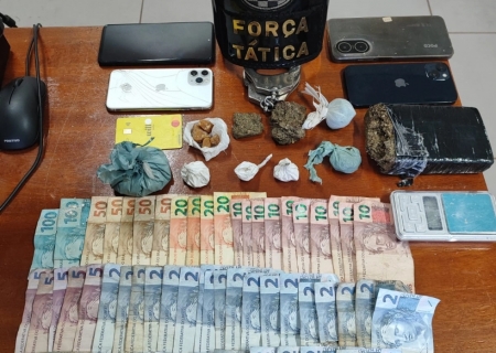 Força Tática prende grupo envolvido no tráfico de drogas em Ivinhema