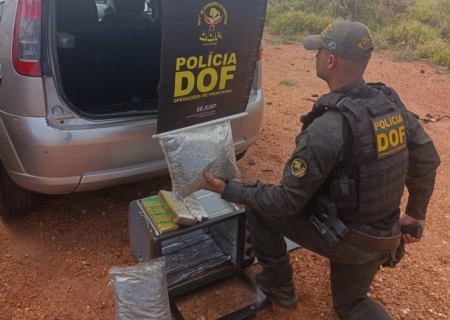DOF apreende drogas escondidas em forno elétrico durante fiscalização em Ponta Porã