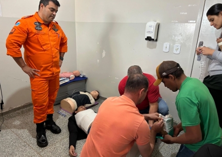 Servidores do hospital de Taquarussu participam de Treinamento de Resgate Intra-Hospitalar
