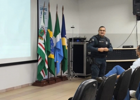 UFMS recebe o 8º Batalhão da Polícia Militar de Nova Andradina na Semana Nacional do Trânsito 2025