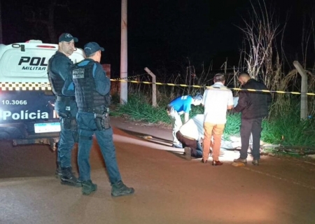 Jovem é executado a tiros na frente da esposa em Dourados
