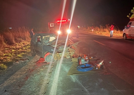 Identificado homem morto em acidente entre carro e caminhão na MS-134 em Nova Casa Verde