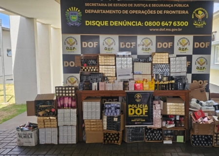 Casal com mais de R$ 100 mil em mercadorias ilegais é preso em Laguna Carapã