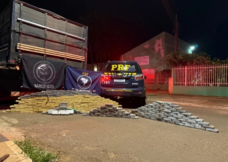 Denar e PRF apreendem carga milionária de cocaína em Ponta Porã