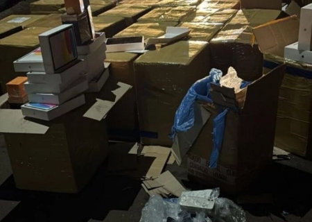 PRF apreende carga de eletrônicos avaliada em mais de R$ 22 milhões em Eldorado