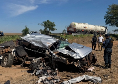 Grave acidente na MS-480 deixa uma pessoa morta e outra ferida próximo à divisa com São Paulo