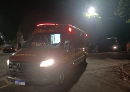 Jovem alcoolizada fica gravemente ferida após acidente na Vila Operária em Nova Andradina