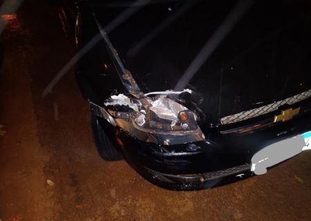 Motorista embriagado é preso após colidir com carro estacionado em Batayporã