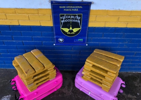 Jovem de 18 anos é presa transportando 27 kg de maconha em ônibus intermunicipal na MS-164