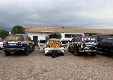 Ação conjunta da polícia apreende carga de maconha e cigarro na Capital