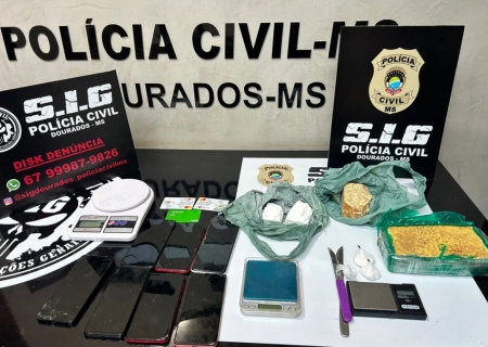 Dois homens são presos por tráfico de drogas em operação da SIG em Dourados