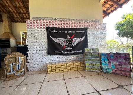 TOR apreende carga de cigarros e cigarros eletrônicos em Campo Grande