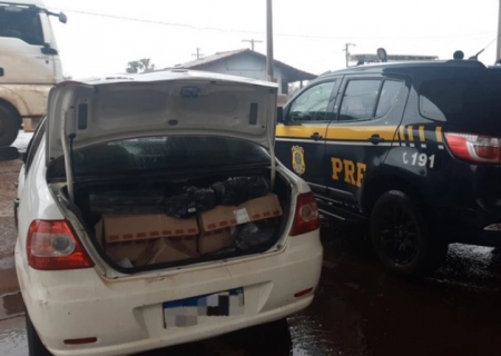 PRF apreende cigarros contrabandeados em Rio Brilhante