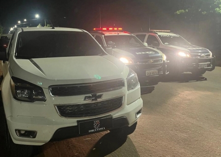 Força Tática recupera caminhonete furtada em Nova Andradina