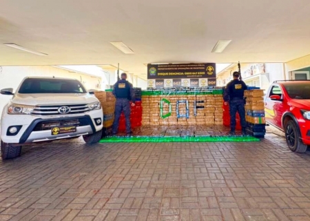 DOF apreende 3,8 toneladas de droga e recupera dois veículos furtados em entreposto em Campo Grande