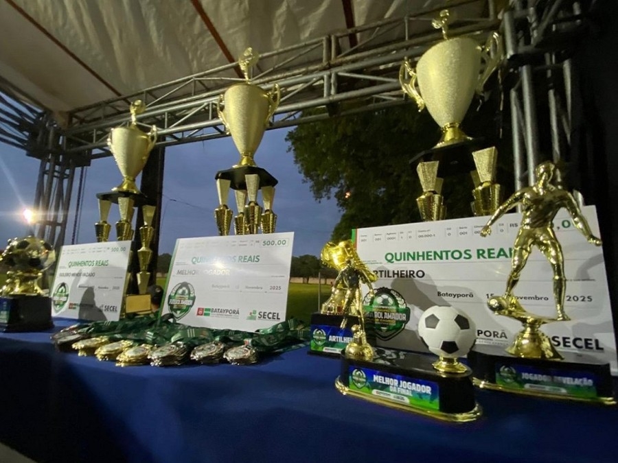 Premiação de R$ 15 mil e vitória do Sport Club nos pênaltis marcam final do Amadorzão de Batayporã