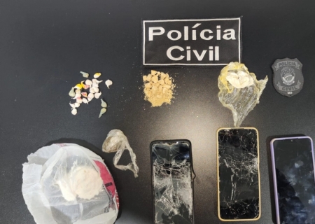 Três presos em operação que mirou autor de roubo e tráfico em Santa Rita do Pardo