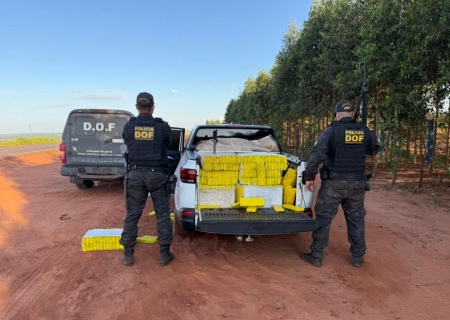 Veículo com mais de uma tonelada de maconha é apreendido pelo DOF em Tacuru