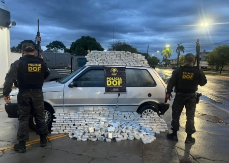 DOF encontra mais de 160 kg de maconha em compartimentos ocultos de carro em Naviraí