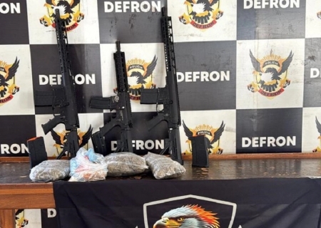 DEFRON prende jovem com fuzis e drogas em Ponta Porã