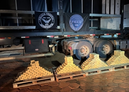 Operação apreende caminhão com fundo falso carregado de cocaína na BR-060