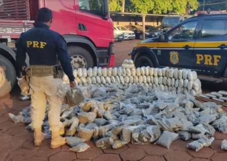 Quase 400 kg de skunk são apreendidos pela PRF em Anastácio