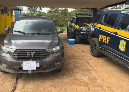 Polícia Rodoviária Federal recupera picape furtada em Água Clara