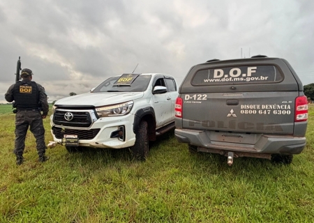 Paraguaios são presos pelo DOF com caminhonete roubada no Paraná