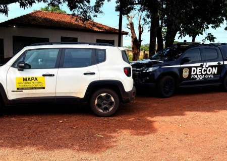 Fábrica clandestina de bebidas é interditada em Terenos durante operação conjunta da DECON e MAPA