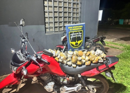 Motos transportando haxixe marroquino são apreendidas na região de Amambai