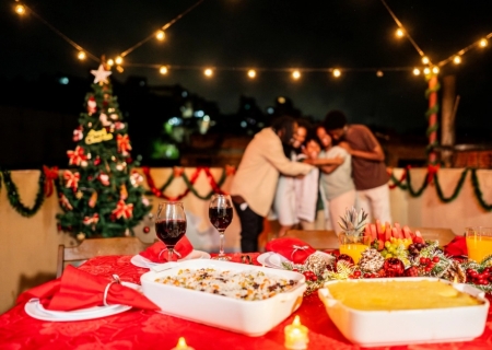 Ceia de Natal prática para poucas pessoas ou para preparar em uma viagem