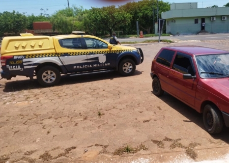 Veículo furtado em Nova Andradina é recuperado pela PMR na divisa com São Paulo