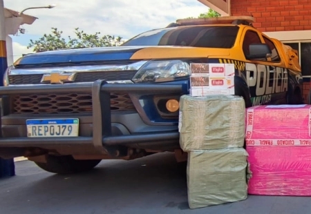 Polícia apreende R$ 62,8 mil em mercadorias contrabandeadas na MS-379