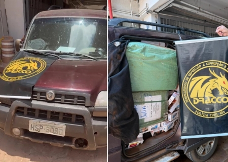 DRACCO apreende grande carga ilícita durante na saída para Sidrolândia