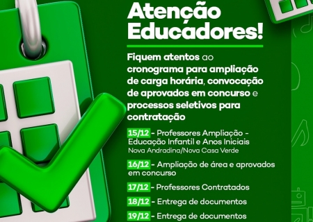 SEMEC convoca profissionais para formação do quadro docente de 2026