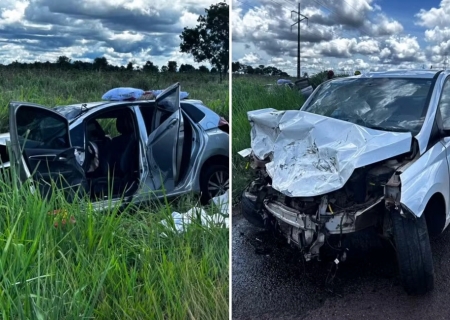Colisão entre carros deixa duas pessoas mortas na BR-262, em Campo Grande