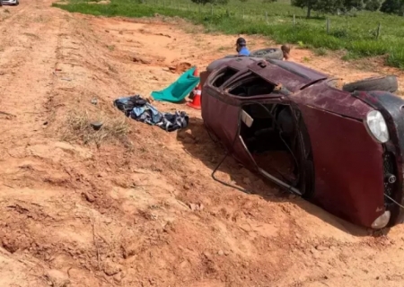 Adolescente morre em capotamento em estrada vicinal entre Coxim e Alcinópolis