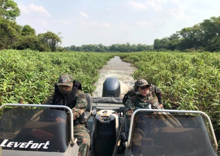 1º BPMA intensifica fiscalização e proteção ambiental na Bacia do Rio Paraguai em 2025