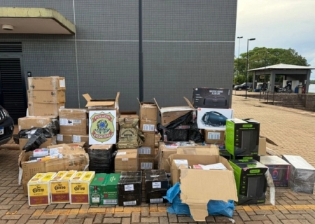 Polícia Federal apreende mercadorias estrangeiras irregulares em residência de Mundo Novo