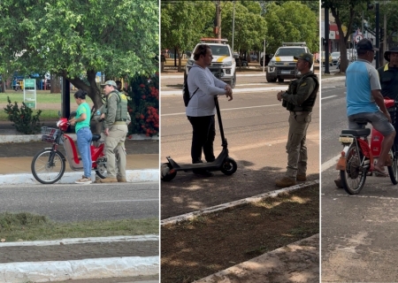 Operação integrada orienta sobre novas regras para ciclomotores e bicicletas elétricas em Nova Andradina