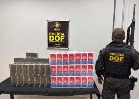 DOF apreende mais de 100 aparelhos de telefone celular que seriam entregues em São Paulo