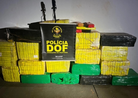 Traficante abandona Saveiro carregada com maconha durante fuga do DOF em Naviraí